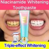 2PC Nicotinamide Dazzling Whitening Toothpaste Nicotinamide Formula,Fresh Breath