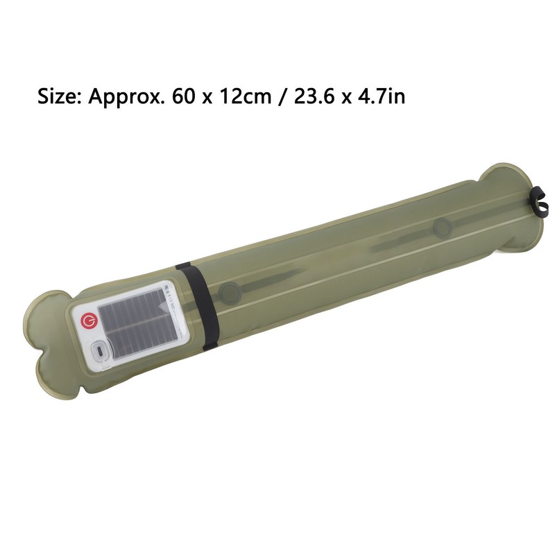 Inflatable Camping Light Tube Solar Power USB Powered Strong Magnetic