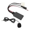 Bluetooth5.0 AUX IN Cable Adapter ISO Handsfree Microphone Replacement for