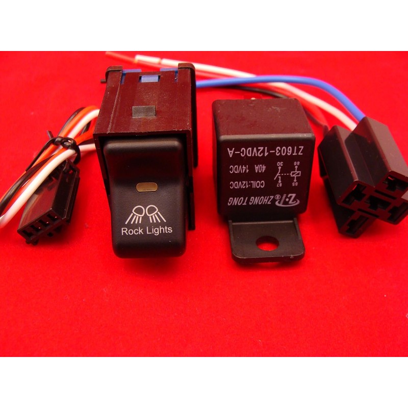 GCD Jeep TJ/LJ Rocker Switch - Rock Lights Logo with