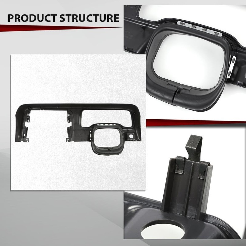 CROSSDESIGN Dash Bezel Trim Speedometer Cluster Bezel Compatible with Jeep