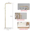 TIEOU Gold Coat Racks, Metal Coat Racks Freestanding with Crossbar