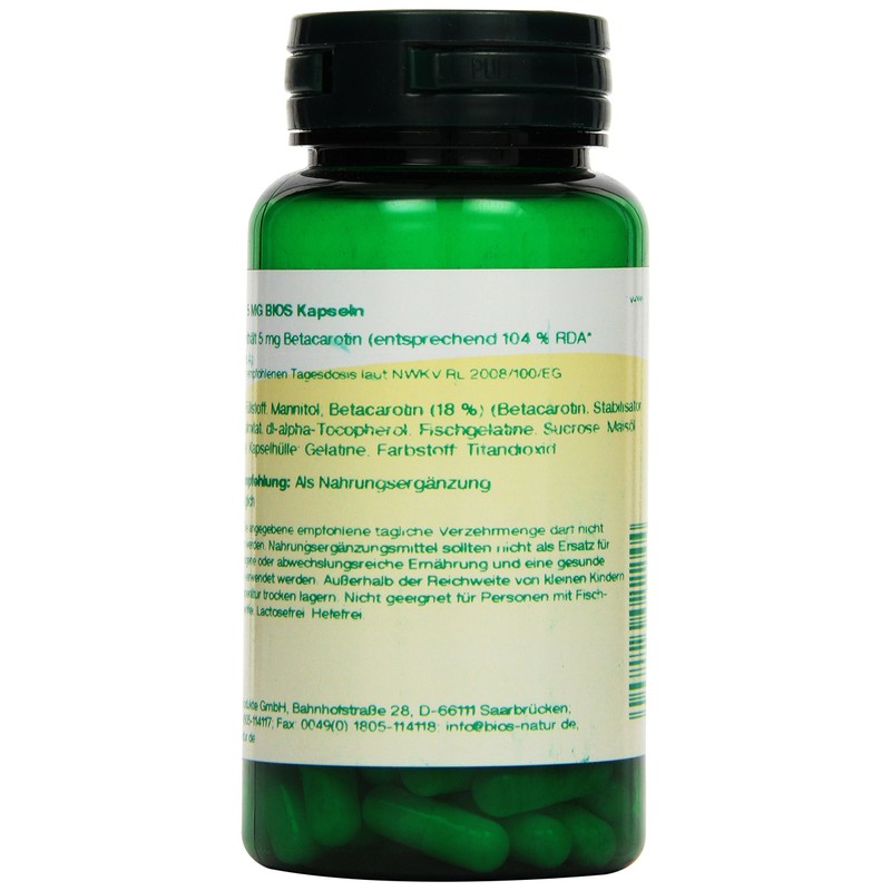 Bios Carotene 5 mg, 100 capsules (27g)
