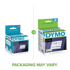 DYMO Name Badge Labels 2 1 4 x 4 Self Adhesive 250 Labels for LabelWriter