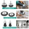 12-Piece Wire Brush Drill Set with Hexagonal Rod for Cordless