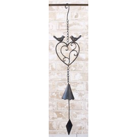 Murataya 6733 Iron Heart Bell Door Bell, Antique Style