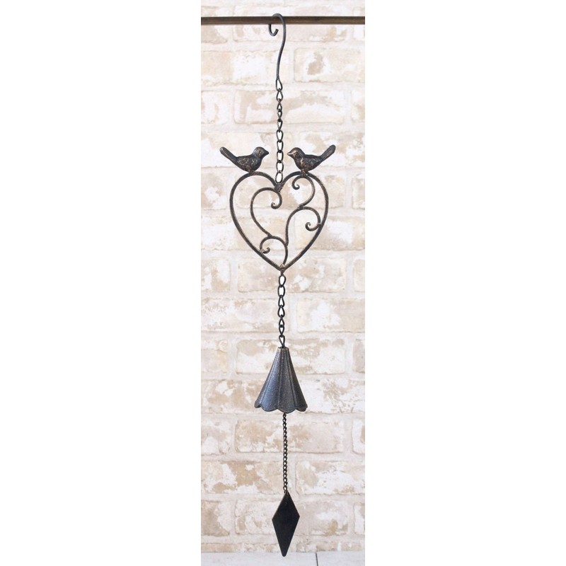 Murataya 6733 Iron Heart Bell Door Bell, Antique Style