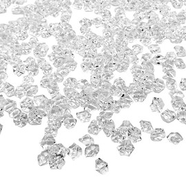 GYSRXS 1000 Pieces Transparent Plastic Diamonds Decorative Confetti Diamonds Wedding Artificial Diamonds for Vases Wedding Decoration Photography Props (11 x 14 mm)