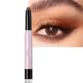 YUYUE-YY Glitter Eyeshadow Stick - Cream Shimmer and Matte, Highly Pigmented Pencil, Waterproof & Long Lasting, Shimmering Finish, Blendable Eyes Makeup (4#)