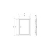 ADGO Inspection Door 15 x 30 cm, Service Hatch Stainless