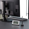 RHYTHM 8RZ161SR06 Alarm Clock, Radio Clock, Electronic Sound Alarm, Temperature,