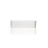 Rounded Rectangular White Modern Farmhouse Apron Vessel Sink