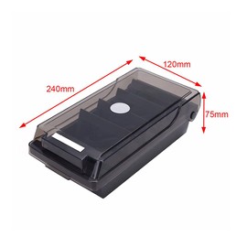 500 Card CapacityOffice Desk Business Card Organizer File Box with Divider and Letter Label A-Z (Business Card Not Included)