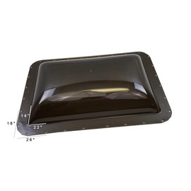 Class A Customs | RV Camper Trailer Smoke Skylight 18 x 26 OD / 14 x 22 ID - Includes Putty, Caulk and Screws | 1826-S-PCS