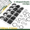 Snap Ring Assortment Circlip Set C-Clips 500 Pieces 21 Different