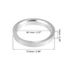 X AUTOHAUX Hub Ring 72.6-60.1mm Wheel Hub Ring Hub Centric