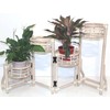 Handmade Natural Rattan Wicker Plant Flower Stand Natural 4 Tier,