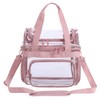 BORMELUN Durable See-Through Clear Lunch Bag with Tote Handle for