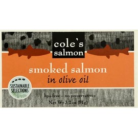 Essenhaus Coles Salmon Smoked in Olive Oil, 3.2 oz