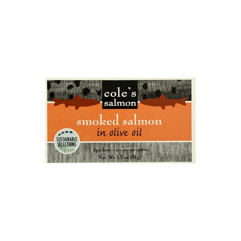 Essenhaus Coles Salmon Smoked in Olive Oil, 3.2 oz