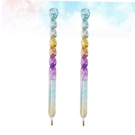 COHEALI 6pcs Dotting Pen for Rhinestone Art Colorful Twisted Design Point Picker Tool for Home Office School Use for and Bead Crafts