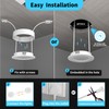 WOBANE Hardwired Under Cabinet Lights,Linkable LED Puck Lights with Switch,DIY