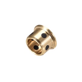 sourcing map Flange Sleeve Bearing 10mm Bore x 13mm OD x 10mm Length x 16mm Flange Dia. x 1.5mm Flange Thickness Cast Brass Bushings 2PCS Self-Lubricating for Precision Industrial Equipment
