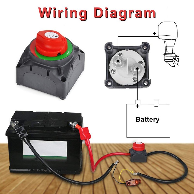 High Power Car Battery Switch 600A 12-48V Suitable for Ships,