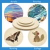 Falling in Art Unfinished Round Birch Wood Panels Kit for