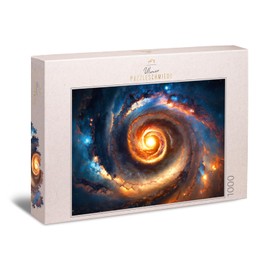 Ulmer Puzzleschmiede - Puzzle Supernova 1000 Pieces - The Spiral Galaxy as an Impressive Space Motif from the Puzzle Collection Universe, Planets, Galaxy - Puzzle Quality Made in Germany