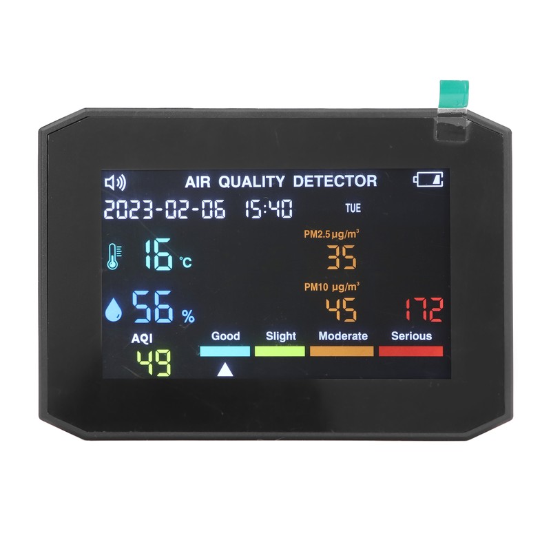 Air Quality Monitor PM2.5 PM10 HCHO TVOC CO2 Temperature Humidity