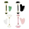 Set Rodillo Jade Y Piedra Gua Sha Jade Masajeadora Rostro