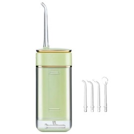 NXPZ Dental Irrigator Wireless, Professional Oral Hydropulsor, 4 Cleaning Modes + 4 Replaceable Nozzles, USB Charging, Compact for Travel/Home