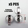KRYMSON Pack of 5 Gas Stove Knobs, 6 mm Gas