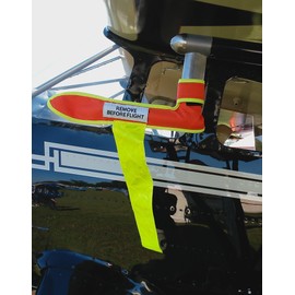 Wicks Aircraft Angled PITOT Tube Cover, DA42 & PC12, 1" Diameter x 8" Long, HI-VIZ
