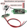 HUAZIZ Pack of 6 0.28 Inch Mini Digital Voltmeter, LED