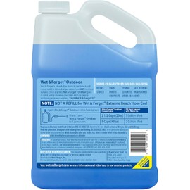 Wet & Forget Moss, Mold, Mildew, & Algae Stain Remover Multi-Surface Outdoor Cleaner Concentrate, Original, 128 Fluid Ounces