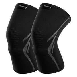 AVIDDA Knee Support Brace 2 Pack - Upgraded Compression Knee Sleeves for Arthritis, Joint Pain, Ligament Injury, Meniscus Tear, ACL, MCL, Tendonitis, Running, Squats & Sports