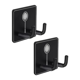 rockible 2Pcs Universal Heavy Duty Wall Mounted Tennis Racket Holder Metal Hanging Hook Tennis Racket Holder for Garage Bedroom Gym Workouts