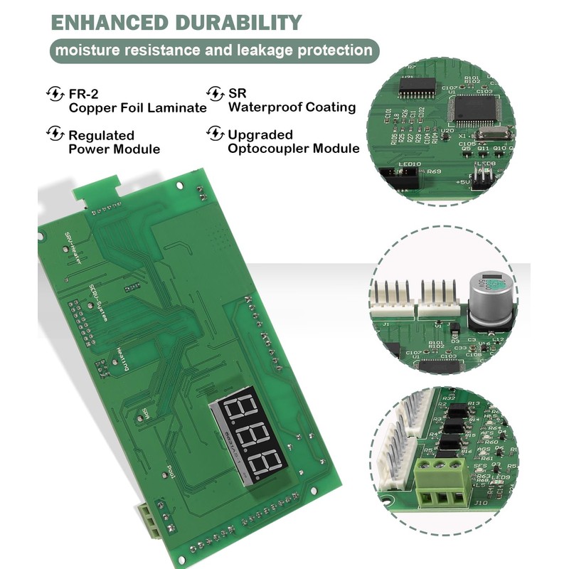 42002-0007S, 461105 Control Board Kit Compatible with MasterTemp Sta-Rite Max-E-Therm