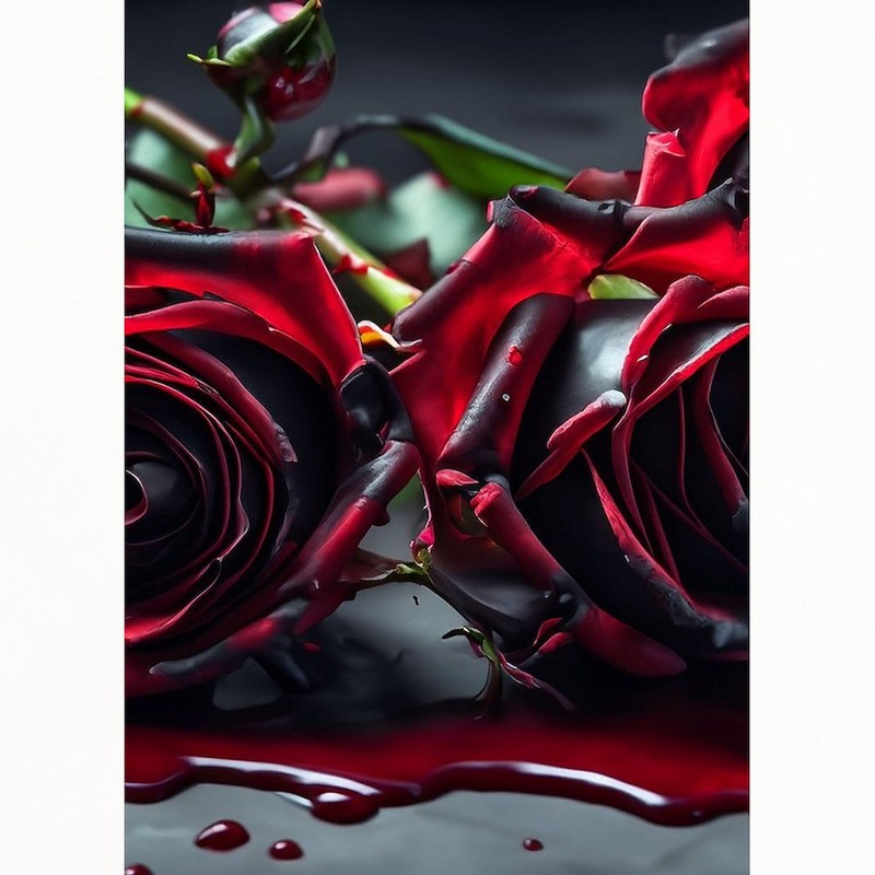 CafePress Gothic Roses Standard Size Playing Cards
