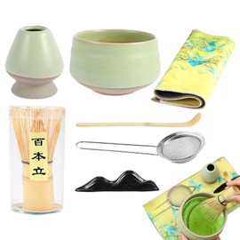Matcha Making Kit | Ceramic Japanese Tea Set Matcha Kit,Japanese Tea Ceremony Set, Matcha Accessories & Tools Kit for Matcha Green Tea Powder Making