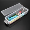 SUMTree 3 Pack Clear Storage Containers rectangular transparent Storage boxes