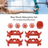 Rubber Shock Absorption Set Bow String Piece Dampening Stabilizer for