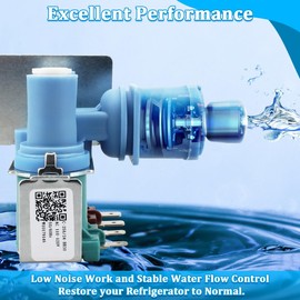SAQXK Upgraded W10408179 W10179146 Refrigerator Water Inlet Valve Kit Compatible with Whirlpool, Kenmore, Maytag, KitchenAid, Amana, IKEA Fridge, Replacement Parts for 2188746, 2315534, 2304757