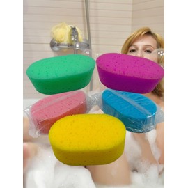 Badeschwamm Tenerife, Oval, Bunt, 16 x 10 x 5 cm