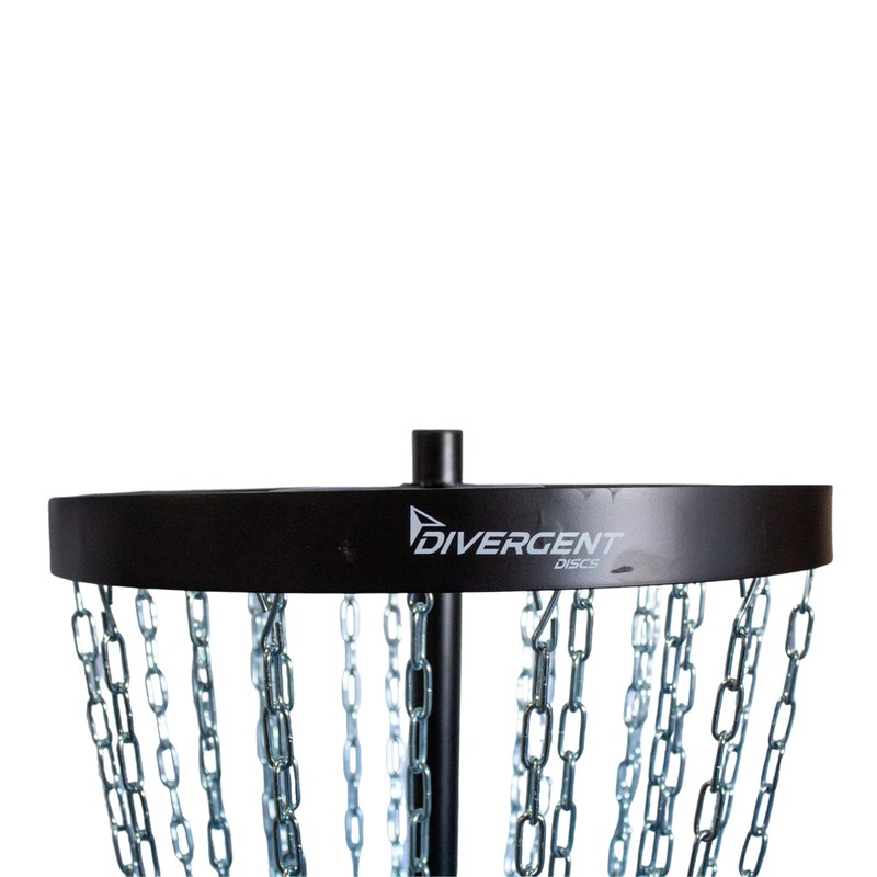 Disc Golf Practice Basket by Divergent Discs | 24-Chain Portable