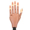 Flexible Movable False Fake Hands Nail Art Manicure Practice Hand