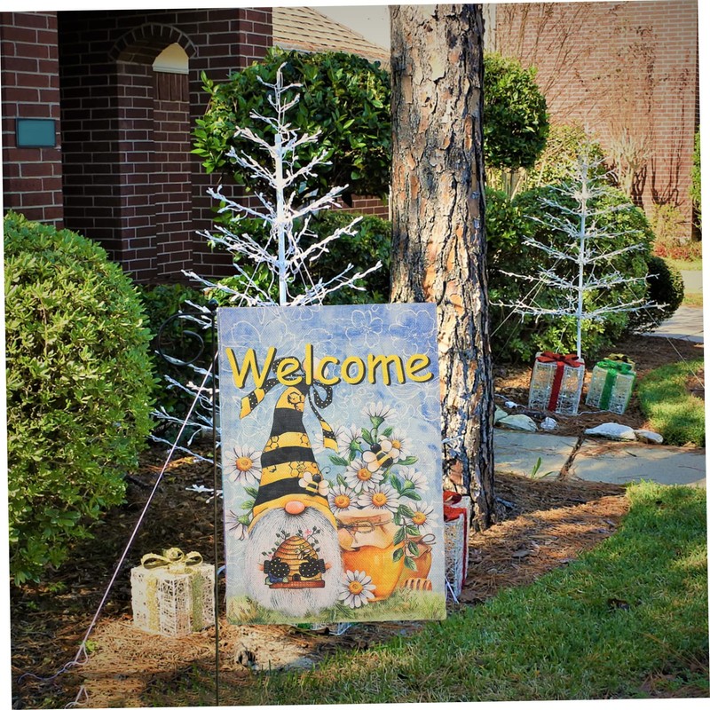 Mipcase 1pc Garden Flag Summer Printed Outdoor Decorative Hanging Flag