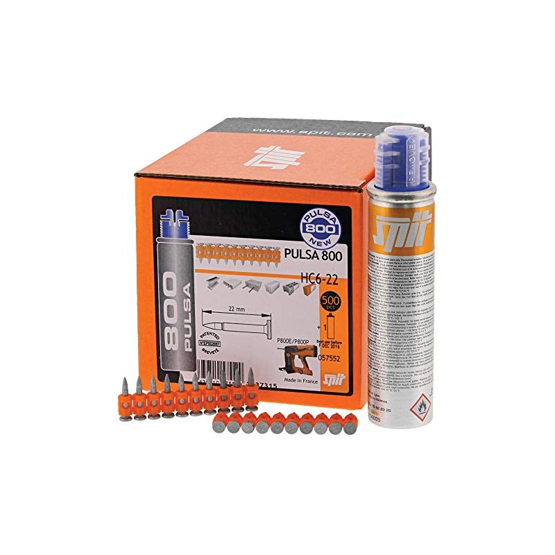 HC6 15 mm + Steel and Concrete Gas Nailer for